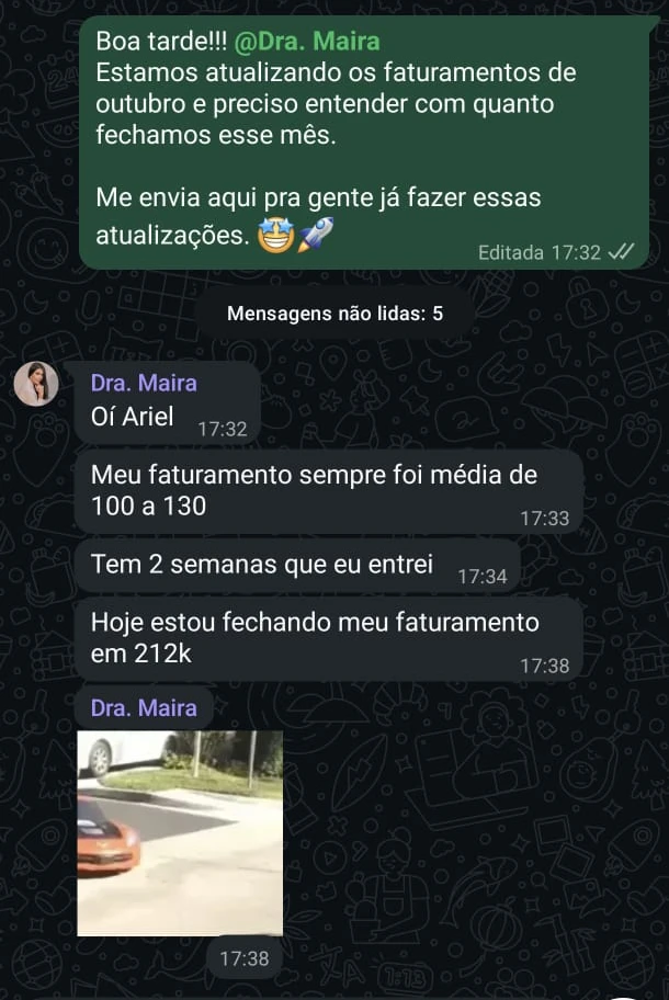 Depoimento de transformação